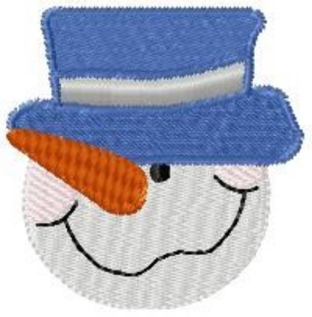 Picture of Snowman Head Machine Embroidery Design