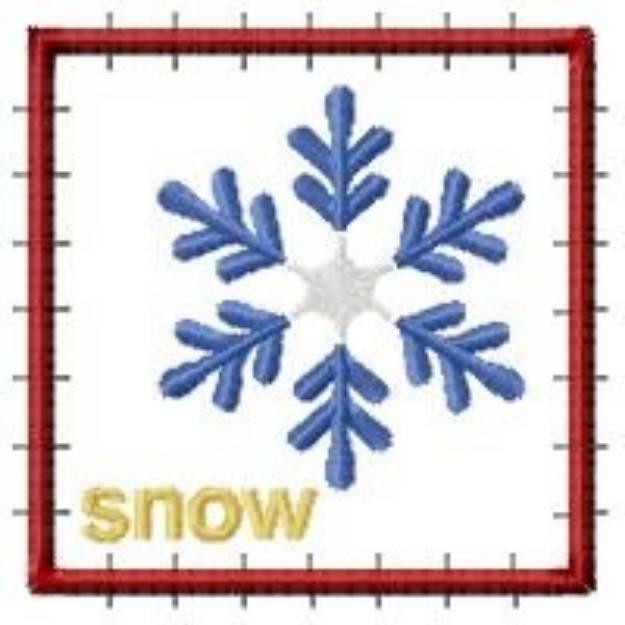 Picture of Christmas Snowflake Machine Embroidery Design