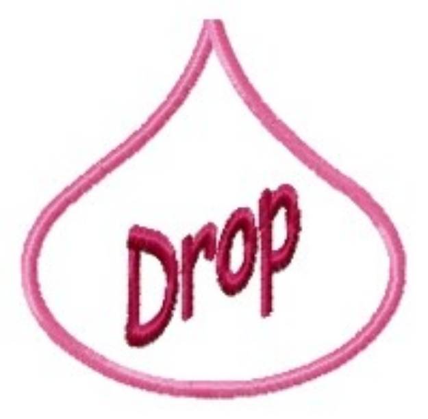 Picture of Water Drop Applique Machine Embroidery Design