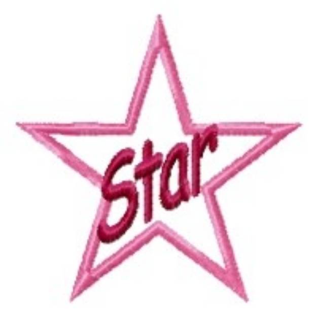 Picture of Star Applique Machine Embroidery Design