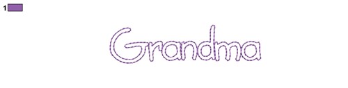 Country Grandma Outline Machine Embroidery Design
