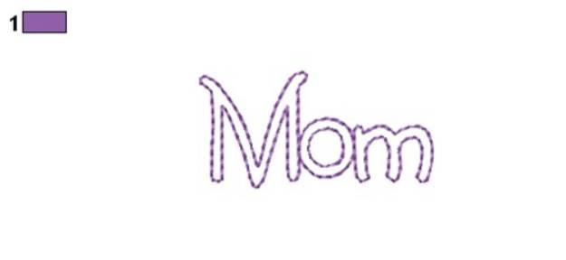 Picture of Country Mom Outline Machine Embroidery Design