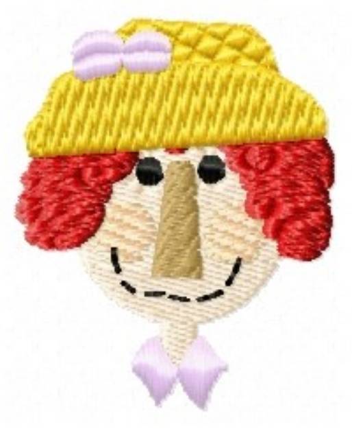 Picture of Cute Redhead Doll Machine Embroidery Design