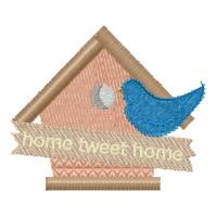 Home Tweet Home Machine Embroidery Design