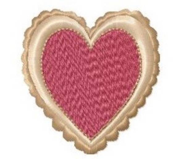 Picture of Scalloped Heart Machine Embroidery Design