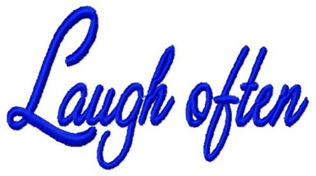 Picture of Laugh Often Machine Embroidery Design