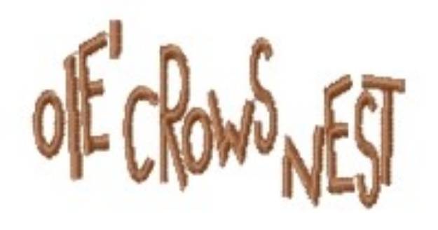 Picture of Ole Crows Nest Machine Embroidery Design