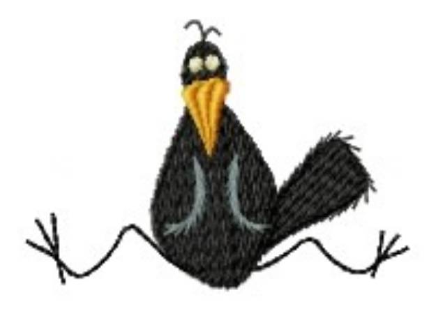 Picture of Silly Country Crow Machine Embroidery Design