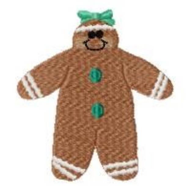 Picture of Gingerbread Lady Machine Embroidery Design