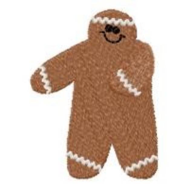 Picture of Fun Gingerbread Man Machine Embroidery Design