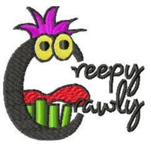 Picture of Creepy Crawly Monster Machine Embroidery Design