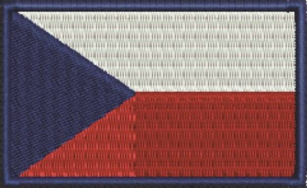 Picture of Czech Republic Flag Machine Embroidery Design