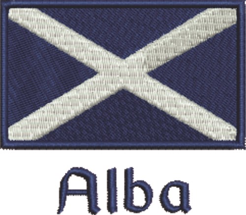 Scotland Flag Alba Machine Embroidery Design