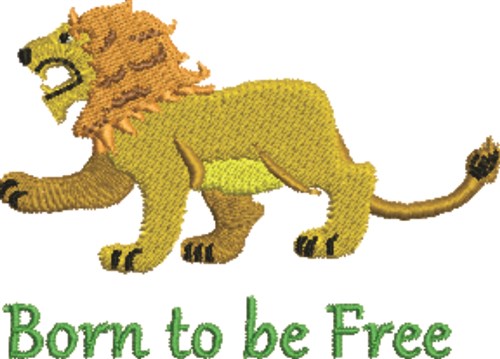 Born to be Free Machine Embroidery Design