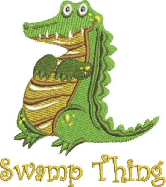 Picture of Swamp Thing Machine Embroidery Design