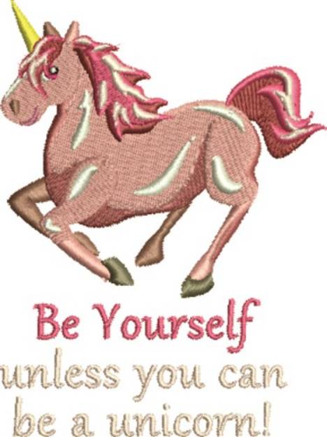 Picture of Be Yourself Machine Embroidery Design