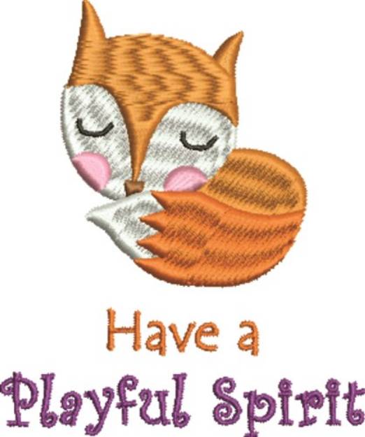 Picture of Cute Fox Machine Embroidery Design