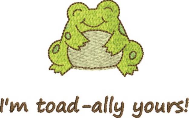 Picture of Toad-ally Yours Machine Embroidery Design