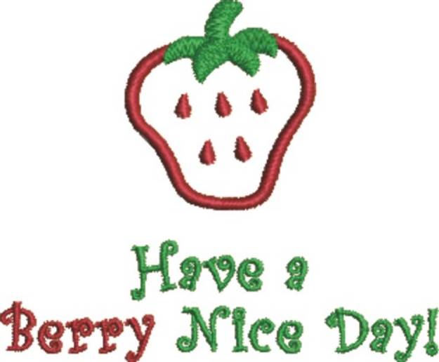 Picture of Berry Nice Day Machine Embroidery Design