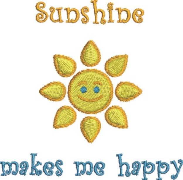 Picture of Sunshine Happy Machine Embroidery Design