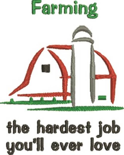 Picture of Farming Job Machine Embroidery Design