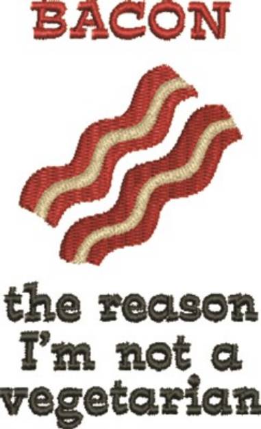 Picture of Bacon Is Delicious Machine Embroidery Design