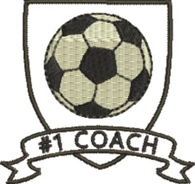 Picture of Soccer #1 Coach Machine Embroidery Design