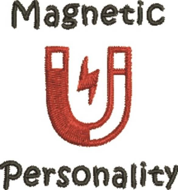 Picture of Magnetic Personality Machine Embroidery Design