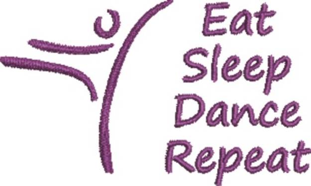 Picture of Dance Repeat Machine Embroidery Design