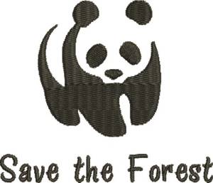 Picture of Save The Forest Machine Embroidery Design