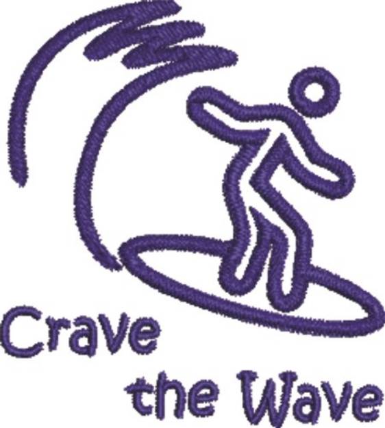 Picture of Crave The Wave Machine Embroidery Design