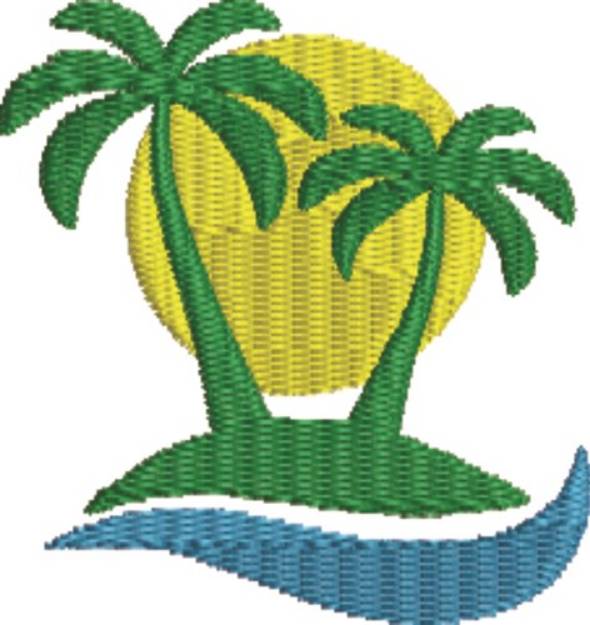 Picture of PalmTree 3 Machine Embroidery Design