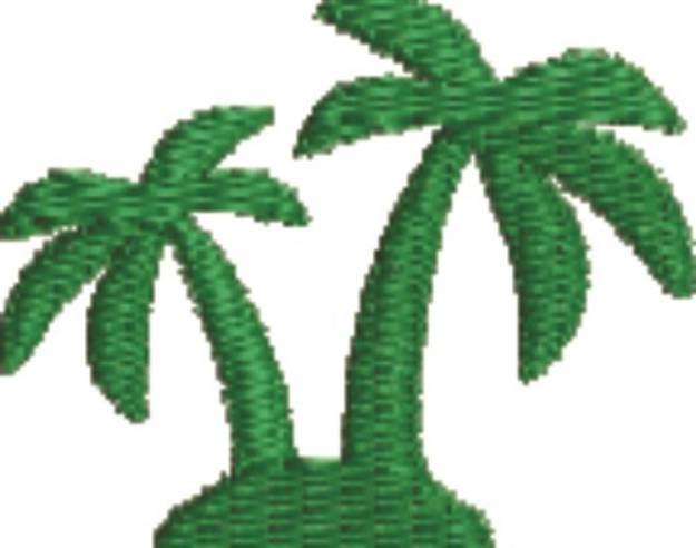 Picture of Palm Tree Silhouette Machine Embroidery Design