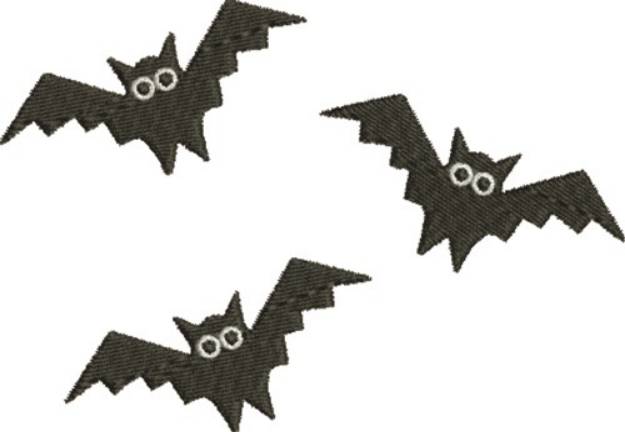 Picture of Halloween Bats Machine Embroidery Design