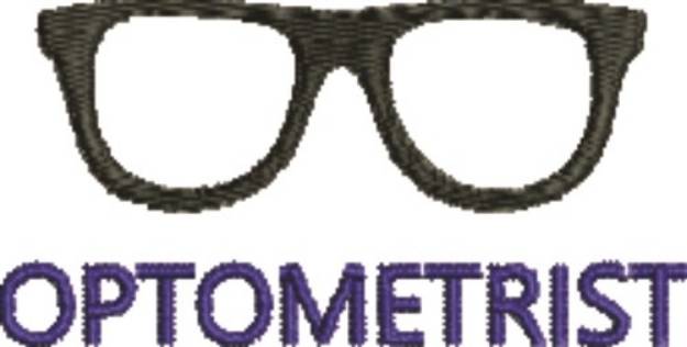 Picture of Optometrist Machine Embroidery Design