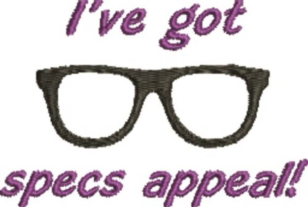 Picture of Specs Appeal Machine Embroidery Design