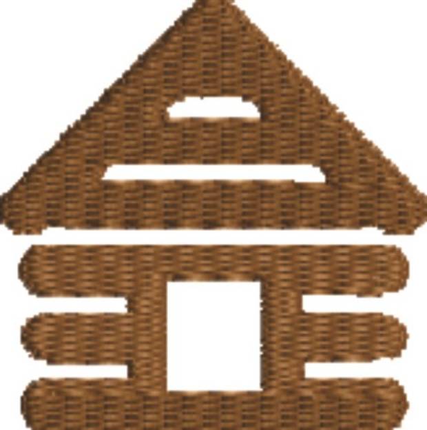 Picture of Log Cabin Machine Embroidery Design