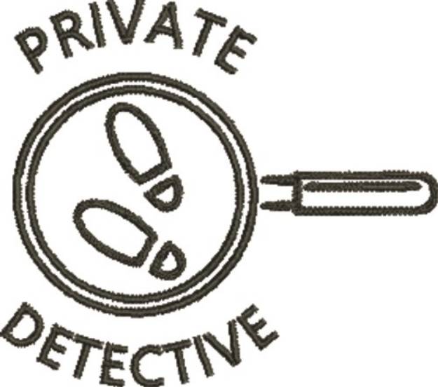 Picture of Private Detective Machine Embroidery Design