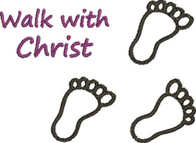 Picture of Walk With Christ Machine Embroidery Design