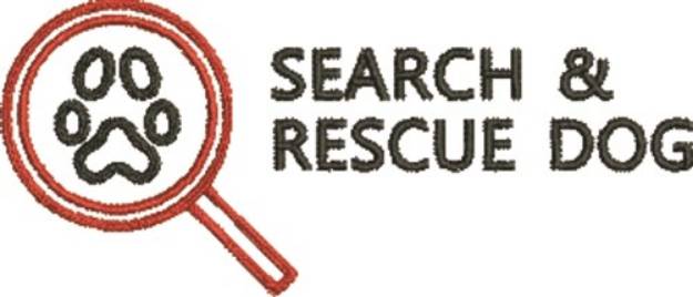 Picture of Search & Rescue Dog Machine Embroidery Design