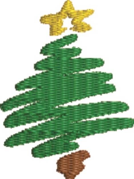 Picture of Christmas Tree Machine Embroidery Design