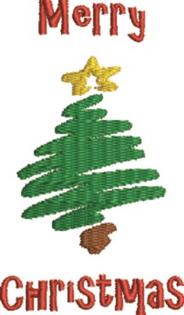 Picture of Merry Christmas Machine Embroidery Design