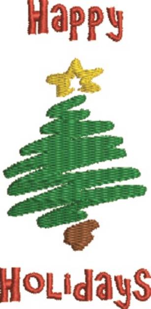 Picture of Christmas Tree 7C Machine Embroidery Design