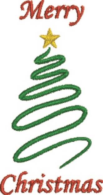 Picture of Merry Christmas Machine Embroidery Design