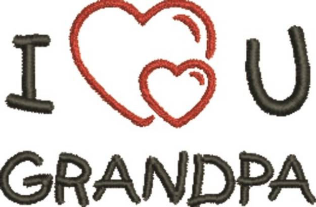 Picture of Grandpa Love Machine Embroidery Design