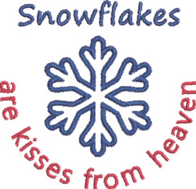 Picture of Snowflakes Are Heaven Kisses Machine Embroidery Design