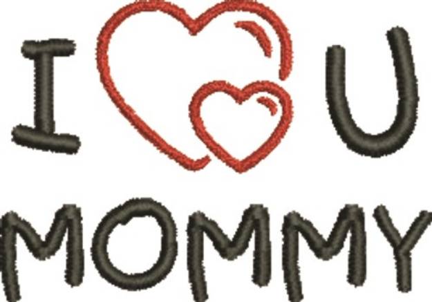 Picture of Mommy Love Machine Embroidery Design