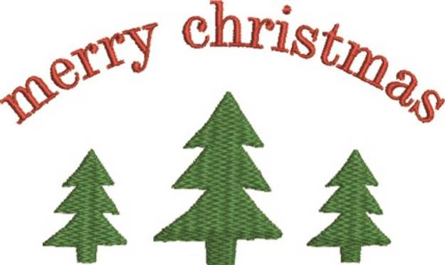 Picture of Large Christmas Trees Machine Embroidery Design