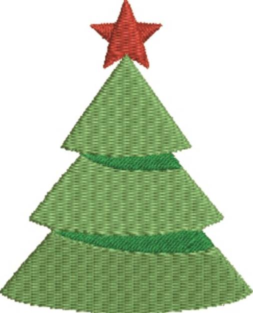 Picture of Christmas Tree Machine Embroidery Design