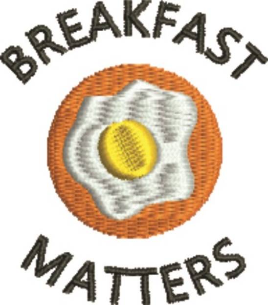 Picture of Breakfast Matters Machine Embroidery Design